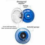 Recolector de polvo para taladro: tapa selladora, arandela antivibración y esponja antideslizante.