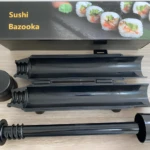 Máquina para hacer sushi, molde enrollador tipo bazuca, ideal para preparar rolls caseros.