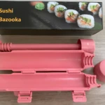 Máquina para hacer sushi tipo bazuca, ideal para enrollar rollos perfectos.