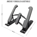 Set x2 mini soportes plegables para celular o tablet, ajustables en ancho y ángulo.