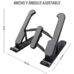 Set x2 mini soportes plegables para celular o tablet, ajustables en ancho y ángulo.