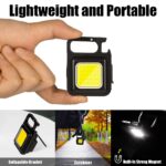 Set x2 Mini Linterna Llavero Led Portátil Magnetica Recargable Usb - Imagen 3