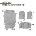 Morral Militar Grande 56 Litros Táctico Asalto Camping - Imagen 6