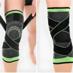 Set x2 rodilleras deportivas de compresión ajustables con soporte y alivio para el dolor.