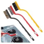 Set de 6 cepillos de limpieza de óxido: alambre, acero, latón y nailon, ideal para estufas.