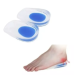 Set x2 pares de taloneras de gel con soporte para alivio de dolor de talón, ideales para calzado.
