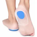 Set x2 pares de talonera soporte gel azul para alivio de dolor de talón.