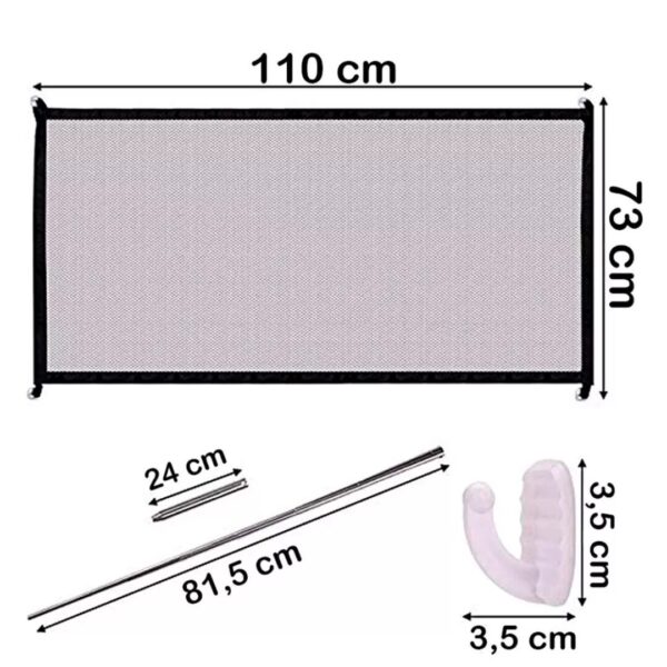 Malla De Seguridad Para Mascotas Y Bebes (110 x 73 cm) - Imagen 2