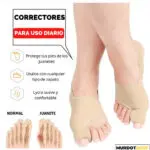 Set x2 Corrector de Juanete para uso diario, protege tus pies, cómodo con lycra.