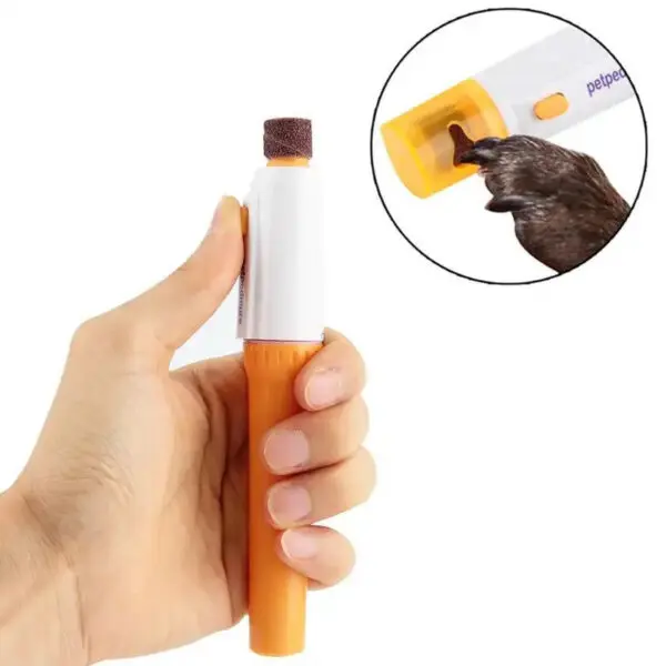Set x2 lima y cortaúñas eléctrico para mascotas: lima suavemente las uñas de tu perro.