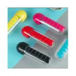 Set x2 Botella Termo Pastillero Semanal: 7 compartimentos para cada día.