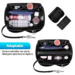 Organizador de bolso de dama negro, versátil y funcional para optimizar el espacio.