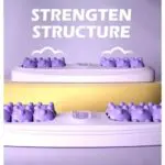 Rodillo de masaje de pies morado con puntos de estimulación para fortalecer la estructura.