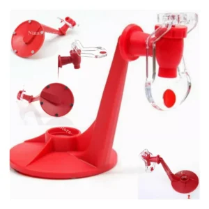 Set x2 dispensadores de gaseosa rojos, ideal para refrescos. Diseño práctico.