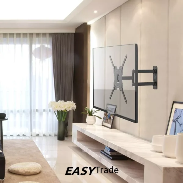 Soporte de pared para TV de 14-42" LCD/LED, brazo giratorio de 120° para sala moderna.