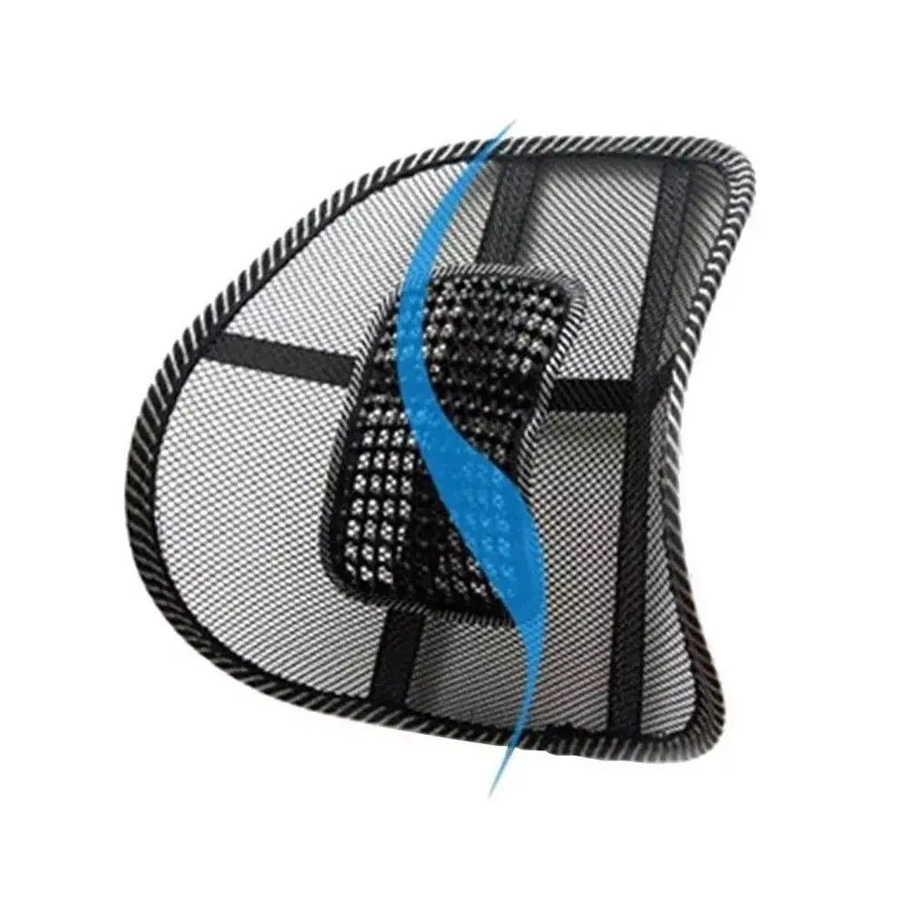 Set x2 cojín lumbar para corrector de postura de espalda, diseño ergonómico de malla transpirable.
