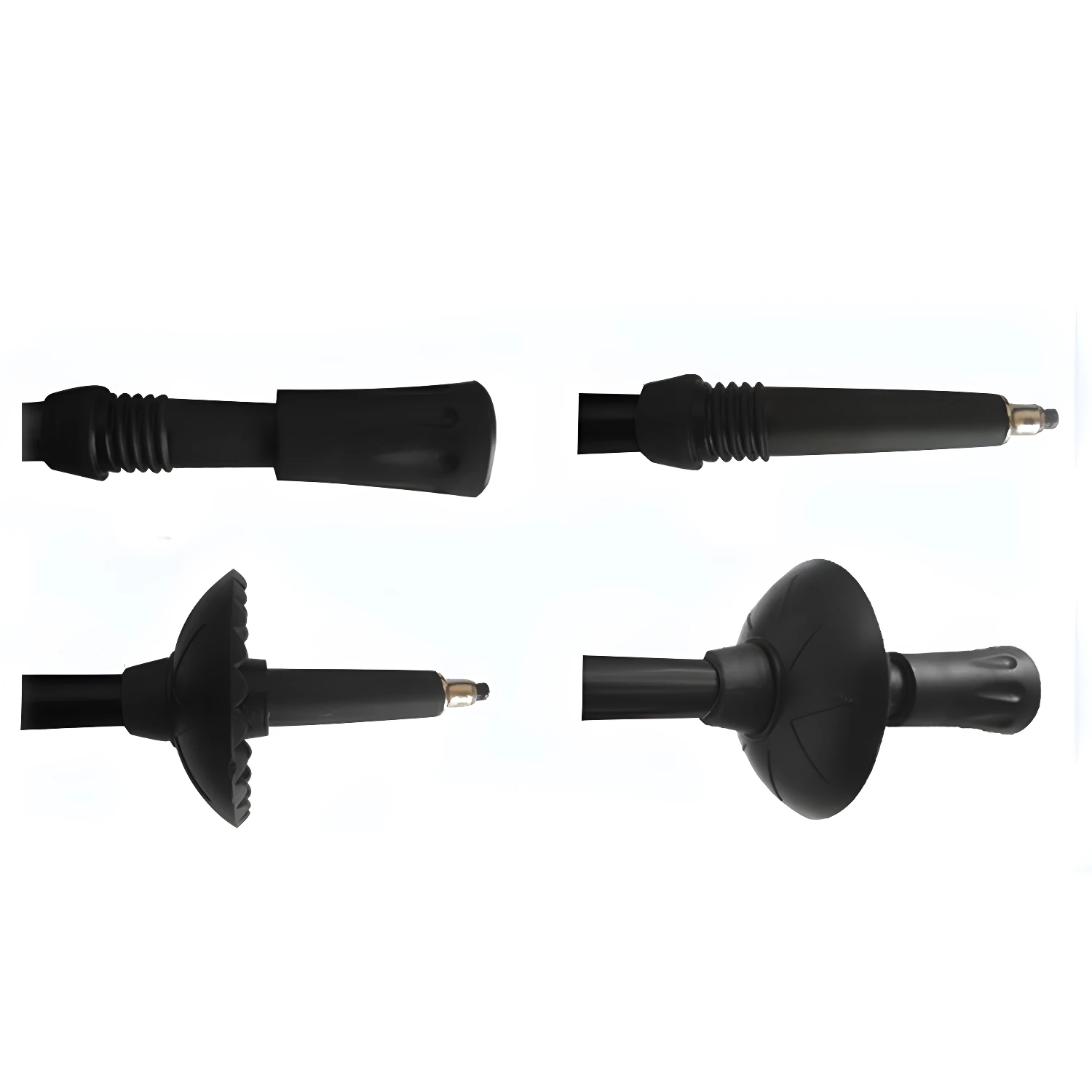 Bastón de trekking senderismo con linterna LED, ajustable.