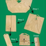 Bolso Origami plegable y compacto, ideal para llevar tus compras de forma organizada.