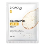 Bioaqua mascarilla facial de arroz para piel seca, suelta y con poros abiertos, 25g.