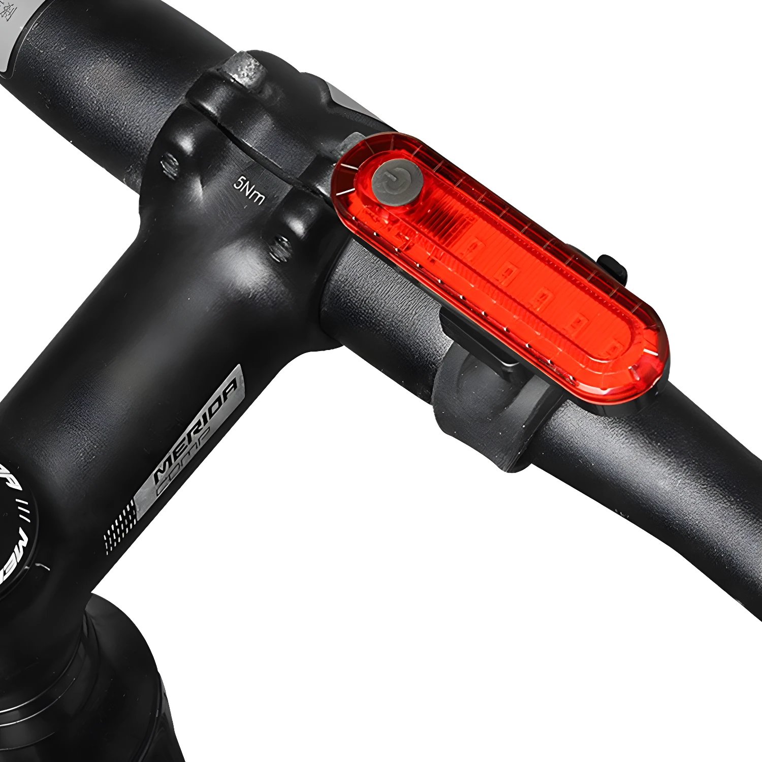 Luz LED roja trasera para bicicleta Merida, impermeable, en manillar