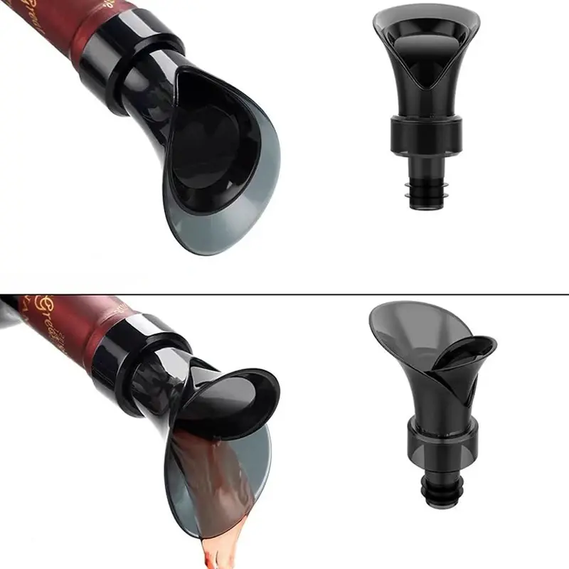 Set x2 boquilla dispensador vino para botellas, fácil vertido sin salpicaduras.