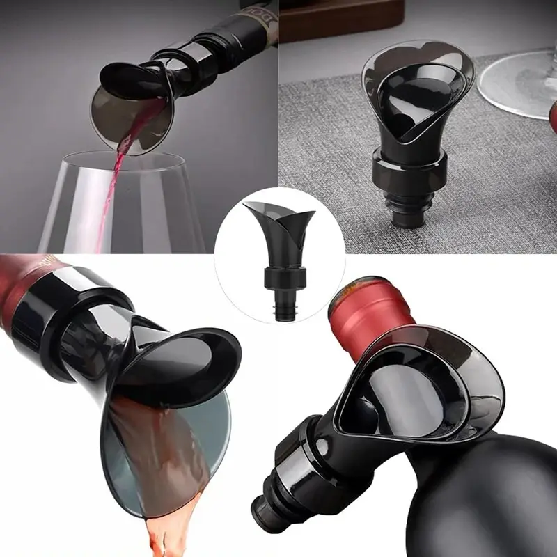 Set x2 boquilla dispensador vino para botella, vierte sin derrames.