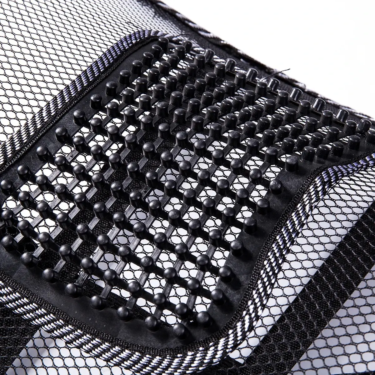 Cojín lumbar de masaje con red transpirable para corrector de postura de espalda.
