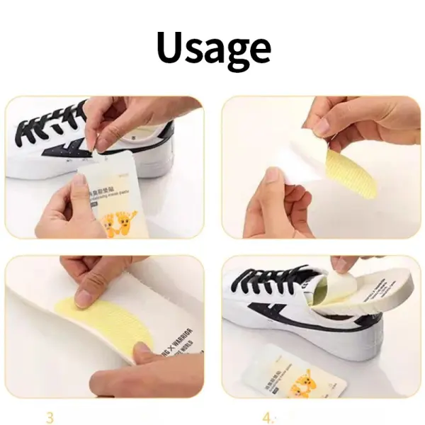 Set x20 parches eliminadores de olor de zapato: instrucciones de uso, cómo colocar plantilla desodorante en tenis.