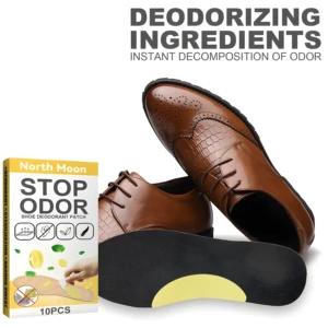 Parches eliminadores de olor para zapatos North Moon, absorben sudor y neutralizan olores.