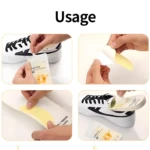 Set de 20 parches eliminadores de olor para zapatos deportivos blancos.