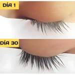 Serum Bioaqua: Pestañas más largas y fuertes en 30 días. Comparativa día 1 vs día 30.