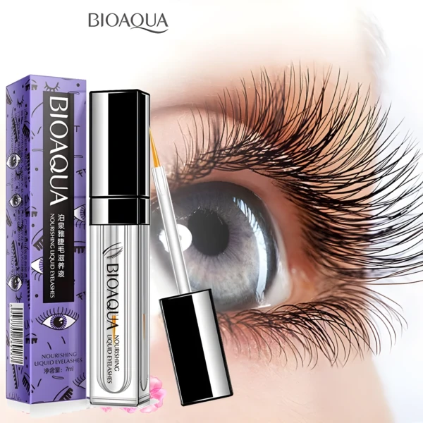 Set x3 Serum Bioaqua para pestañas largas y fuertes. Ojo con pestañas postizas, cuidado.