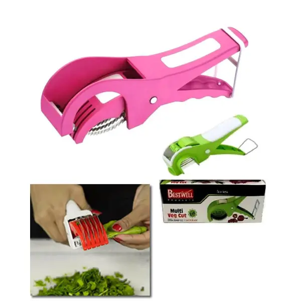 Multi Cortador de Vegetales Mini Bestwell: corta rápido y fácil con sus cuchillas afiladas.