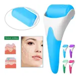 Rodillo de crioterapia facial frío para reducir arrugas, con diseño ergonómico y varios colores.