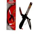 Tijera cuchillo picador, herramienta de cocina 2 en 1, cortador rápido de alimentos.