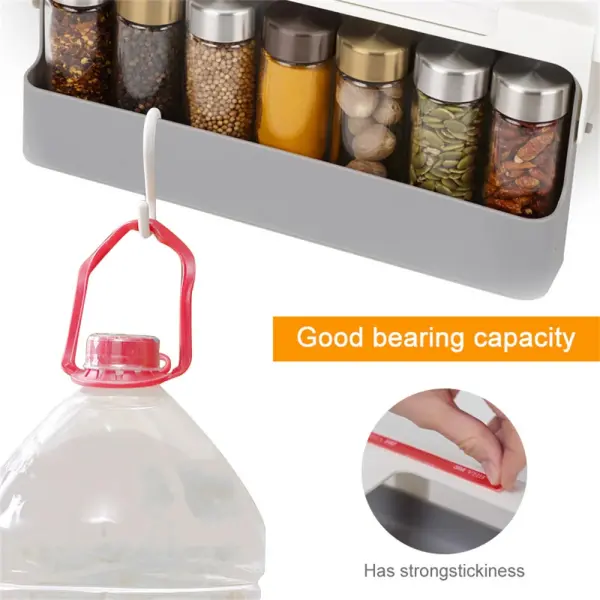 Kit organizador multiusos 7 en 1 con alta capacidad de carga y adhesivo resistente.