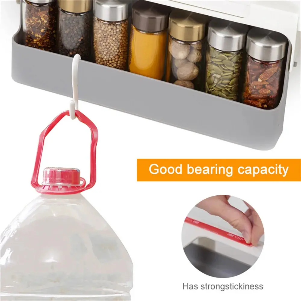 Kit organizador multiusos 7 en 1 con alta capacidad de carga y adhesivo resistente.