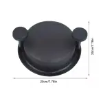 Máquina trituradora de pollo negra con asas laterales para desmenuzar carne fácilmente.