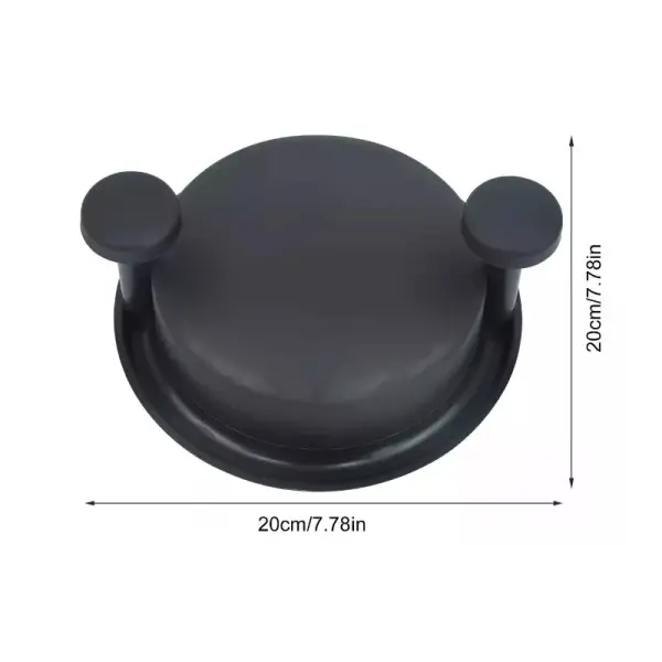 Máquina trituradora de pollo negra con asas laterales para desmenuzar carne fácilmente.
