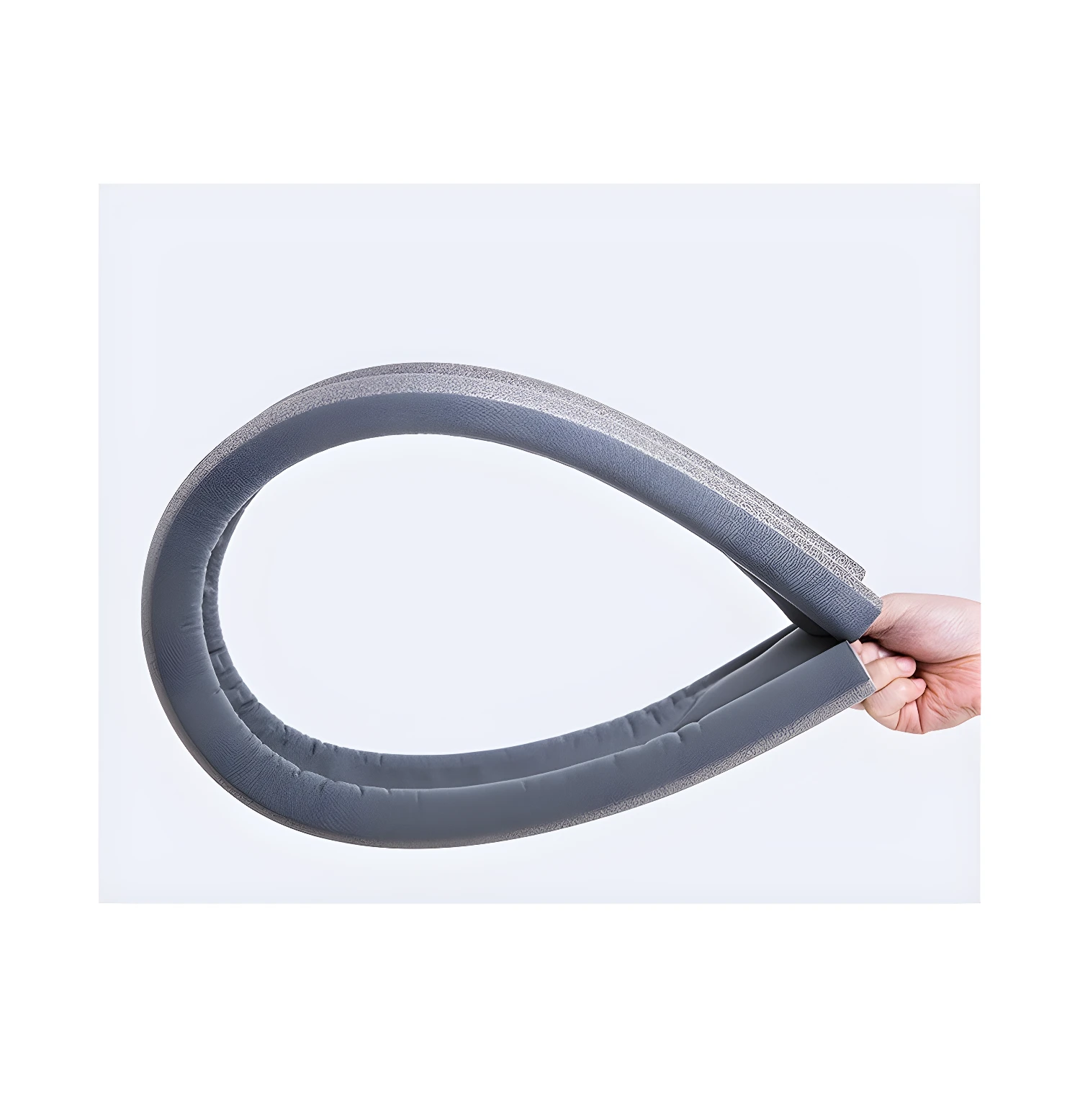 Tira de sellado inferior para puerta, flexible, color gris, a prueba de corrientes de aire.