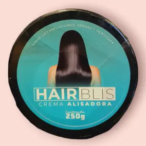 Crema alisadora Hairblis para cabello suave y sedoso, 250g.