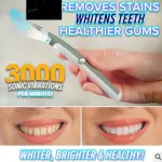 Removedor Eléctrico de Placa Dental: blanquea dientes, cuida encías con 3000 vibraciones.