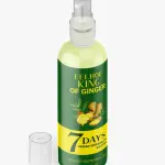 Aceite capilar 7 Days con jengibre para crecimiento, botella con atomizador.