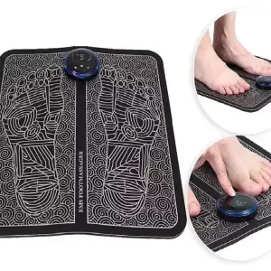 Masajeador de pies relajante con tecnología EMS y diseño ergonómico para alivio muscular.