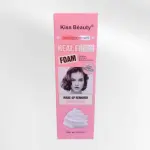 Espuma removedora de maquillaje Kiss Beauty hidratante y purificante, ideal para todo tipo de piel.