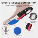 Plantillas deportivas con soporte para arco, absorción de impactos y diseño transpirable para mayor comodidad.