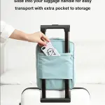 Bolso de viaje para zapatos y ropa con correa para equipaje y bolsillo para teléfono.