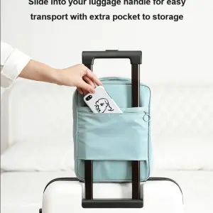 Bolso de viaje para zapatos y ropa con correa para equipaje y bolsillo para teléfono.