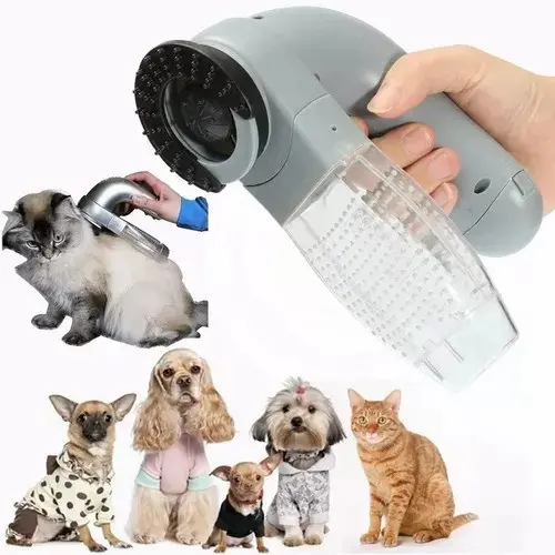 Cepillo aspiradora quita pelo para mascotas: un removedor de pelusa eléctrico y fácil de usar.
