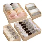 Organizadores de ropa interior y medias, perfectos para mantener tu cajón ordenado y visible.